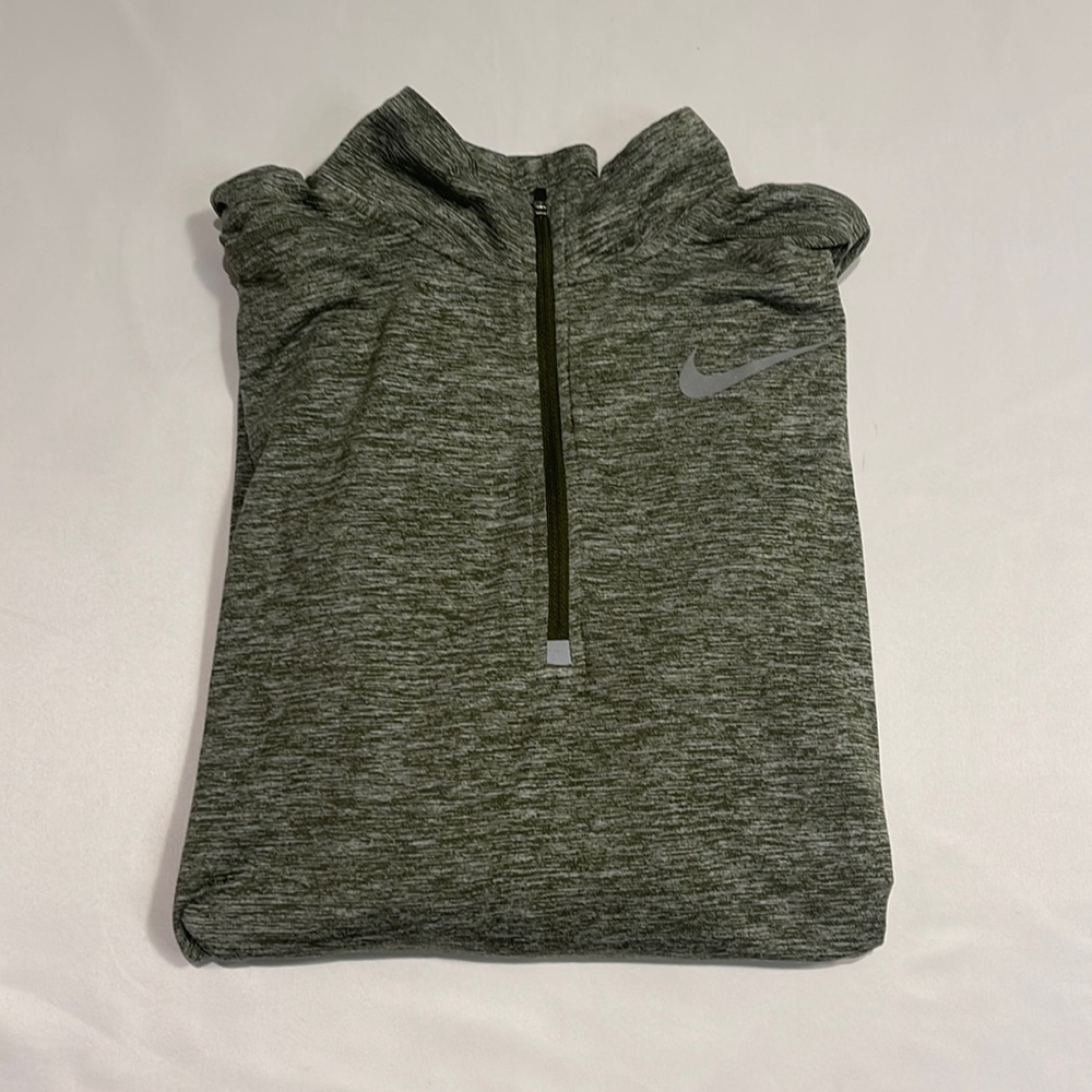 Men’s Nike 1/4 Zip Element Long Sleeve (Green)